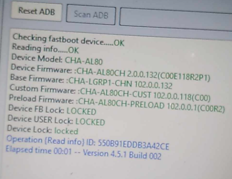 Nova 10Z CHA-AL80 remove id by test point and dead boot 20